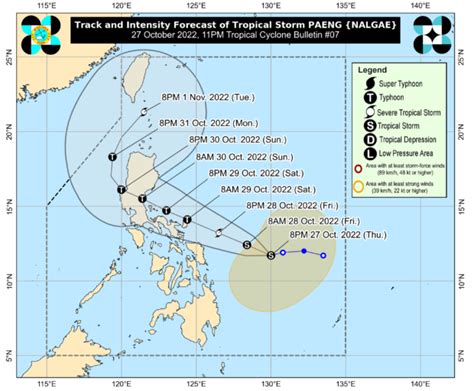 storm signal in pangasinan today|14 areas under Signal No. 1 as Paeng re.